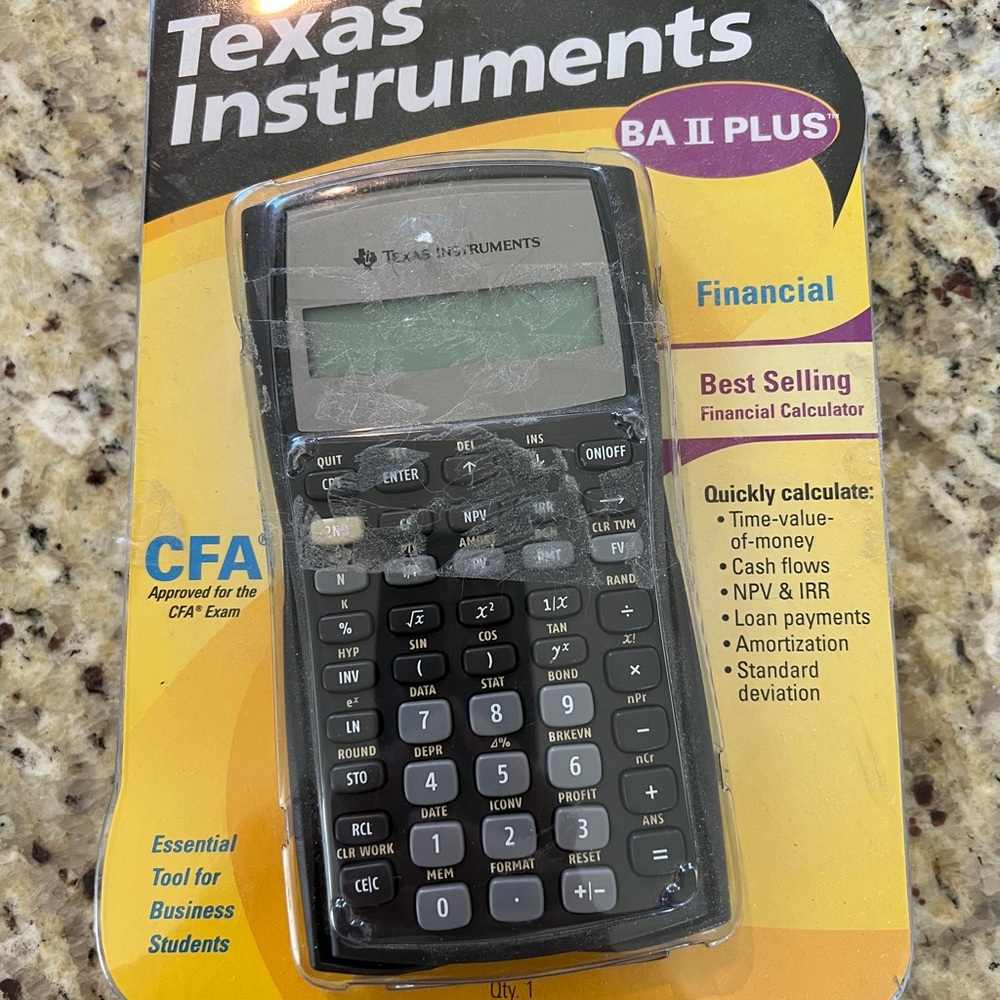 Texas Instruments BA II PLUS Financial Calculator